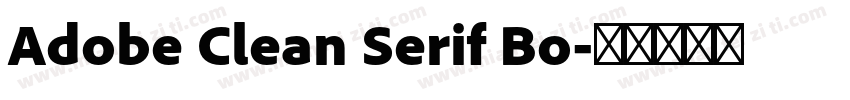 Adobe Clean Serif Bo字体转换